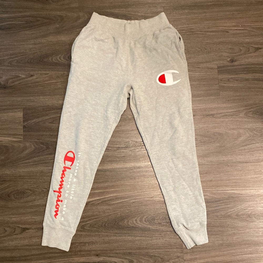 Champion Grey Sweatpants Medium